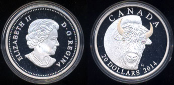 2014 $20 Bison Commemorative Coin