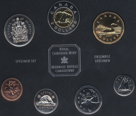 2000 Specimen Set Canadian Coinage