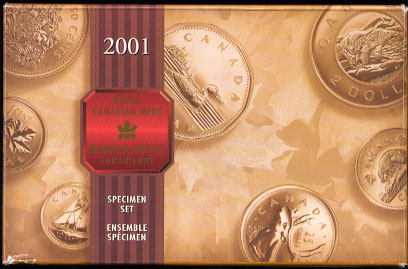 2001 Canada Specimen Set Canadian Coinage