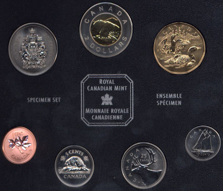 2002 Canadian Specimen Set 