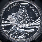 2003 Brilliant Uncirculated Dollar Canada Silver Dollar Commemorating Cobalt Silver Discovery