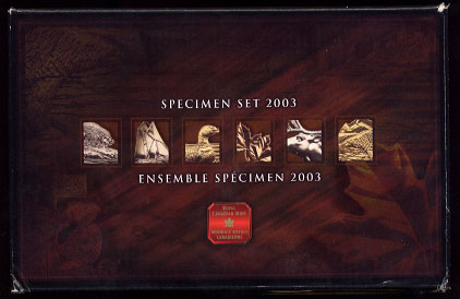 2003 Canadian Specimen Set Polar Bear