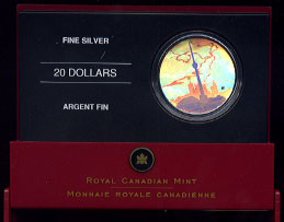 2006 Archetectural Treasures CN Tower $20 Silver 1 oz. Fine Silver Hologram