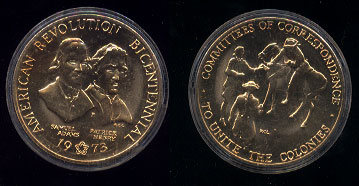 Encased 1973 Bronze Bicentennial Medal