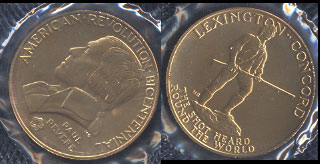 1975Bronze Bicentennial Medal