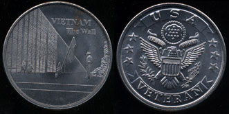 USA Veterans Vietnam Wall Medal