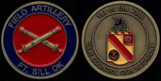 Field Artillery Bronze Medal Ft. Sill Oklahoma