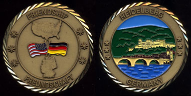 Heidelberg Germany Friendship Bronze Medal