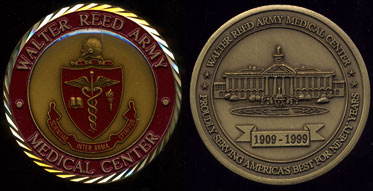 Walter Reed Army Medical Center 90th Anniversary Bronze Medal