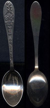 1984 World's Fair  New Orleans Louisiana Sterling silver Souvenir Spoon