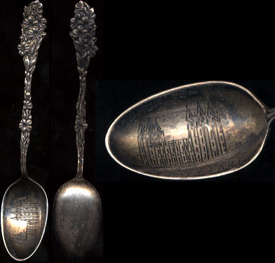 Mormon Temple Salt Lake Sterling Silver Spoon 5.4 Grams