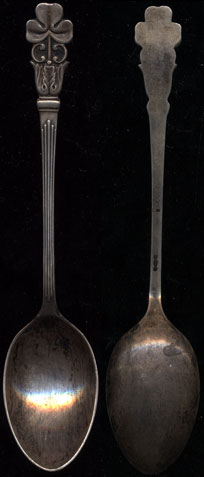Clover Design Sterling Silver Spoon