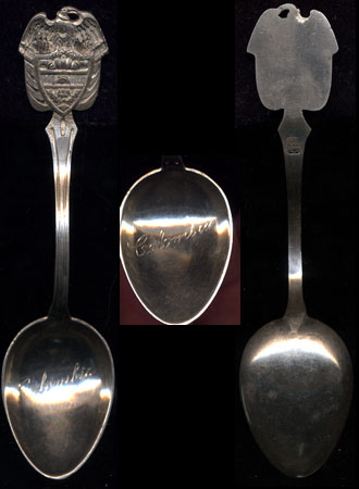 Colombia Eagle Crest Sterling Silver Souvenir Spoon