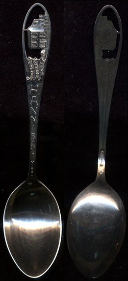 Hannibal MO Mark Twain's Boyhood Home Sterling Silver Souvenir Spoon
