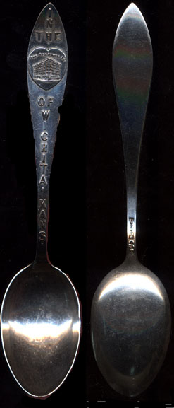 In the Heart Of Wichita Kansas The Geo. Innes Co. Sterling Silver Souvenir Spoon