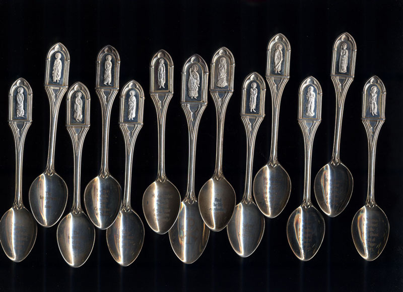 Frankin Mint "Apostles by Winfield" Sterling Silver Spoon Set 