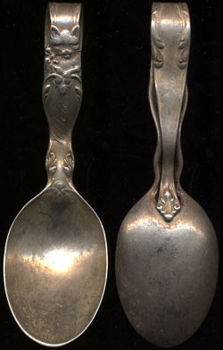 "Milton" Engraved Baby Spoon Sterling Silver