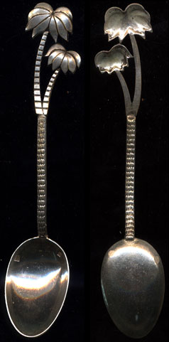 Palm Tree Souvenir Spoon Sterling Silver