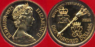 1975 Bermuda $100 Gold Coin Brilliant Uncirculated Specimen