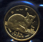 1996 1/2 oz. Burmese  Cat gold coin