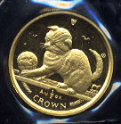 2000 1/2 oz. Scottish Fold  Cat gold coin