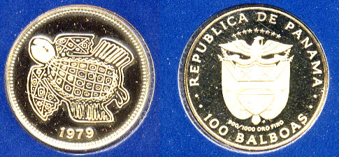 1979 Proof 100 Balboas Gold Coin