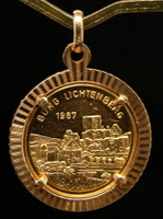 Commemorative Medal Stadt Kusel-RHPF. Burg Lichtenberg 1967