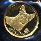 1991 Royal Corgi 1/2 oz.dog gold coin