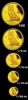 Gibraltar Dog Gold Coins