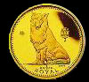 Gibraltar Collie Dog Gold Coin
