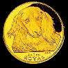 Gibraltar Dachshund Dog Gold Coin