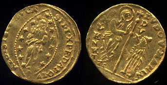 No Date (1789-1797) Italian State of Venice Ludov Mannin 1 Zecchino Gold Coin XF