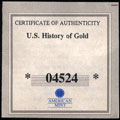 1848 U.S History of Gold Medal Sutter's Mill -- California Gold Rush Purity: 14k or 58.5% Gold