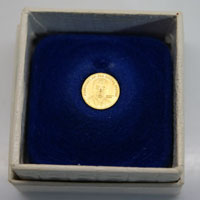 Ronald Reagan 24k Gold Presidential Inaugural Medal Mini Coin With COA No. 1995