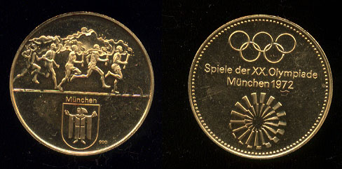 1972 Munich Olympics Gold Medal
