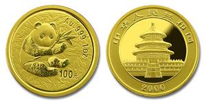 2000 China Gold Panda Coin