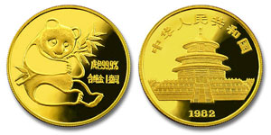 1982 China Gold Panda Coin