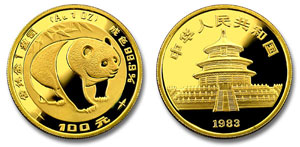 1983 China Gold Panda