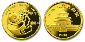 1984 China Gold Panda Coin