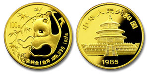 1985 China Panda Gold Coin