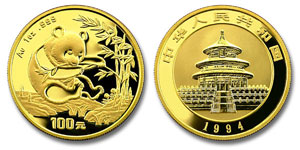 1994 China Gold Panda Coin