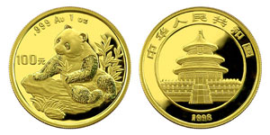 1998 China Gold Panda Coin