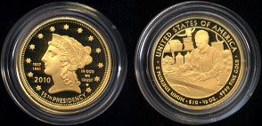 Buchanon's Liberty Proof 2010 Gold Coin