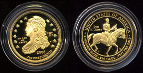 Jackson's Liberty Proof 2008 Gold Coin