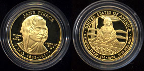 Jane Pierce Proof 2010 Gold Coin