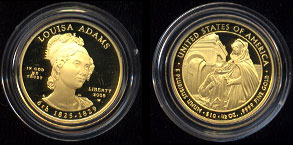 Louisa Adams Proof 2008 Gold Coin