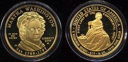Martha Washington Proof 2007 1/2oz Gold Coin