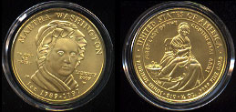 Martha Washington Uncirculated 2007 1/2oz Gold Coin