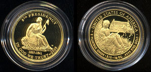 Van Buren's Liberty Proof 2008 Gold Coin