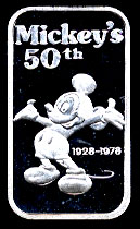 TRG-9  Mickey's 50th Anniversary Silver bar